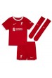 Liverpool Alexis Mac Allister #10 Jalkapallovaatteet Lasten Kotipeliasu 2023-24 Lyhythihainen (+ Lyhyet housut)